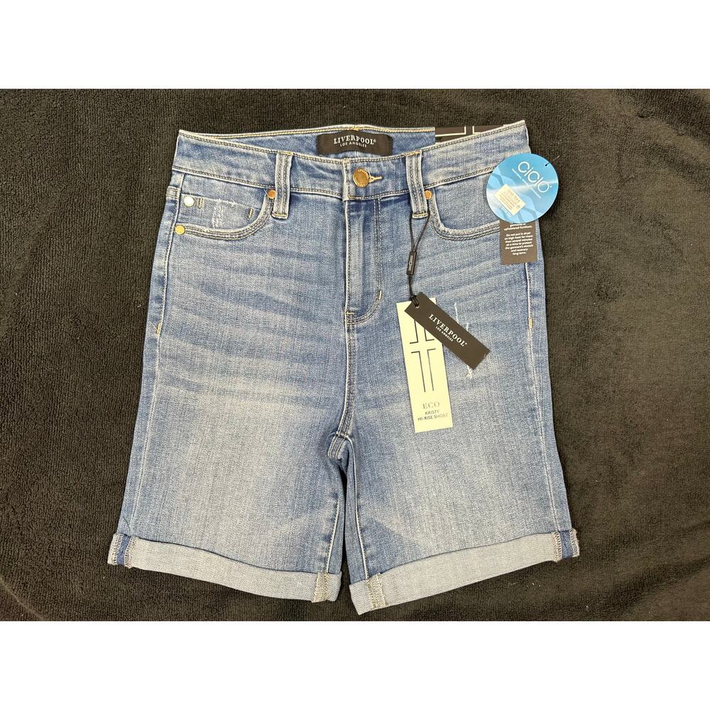 Liverpool Marley Girlfriend Shorts - Monet - size 0/25 - Picture 9 of 15